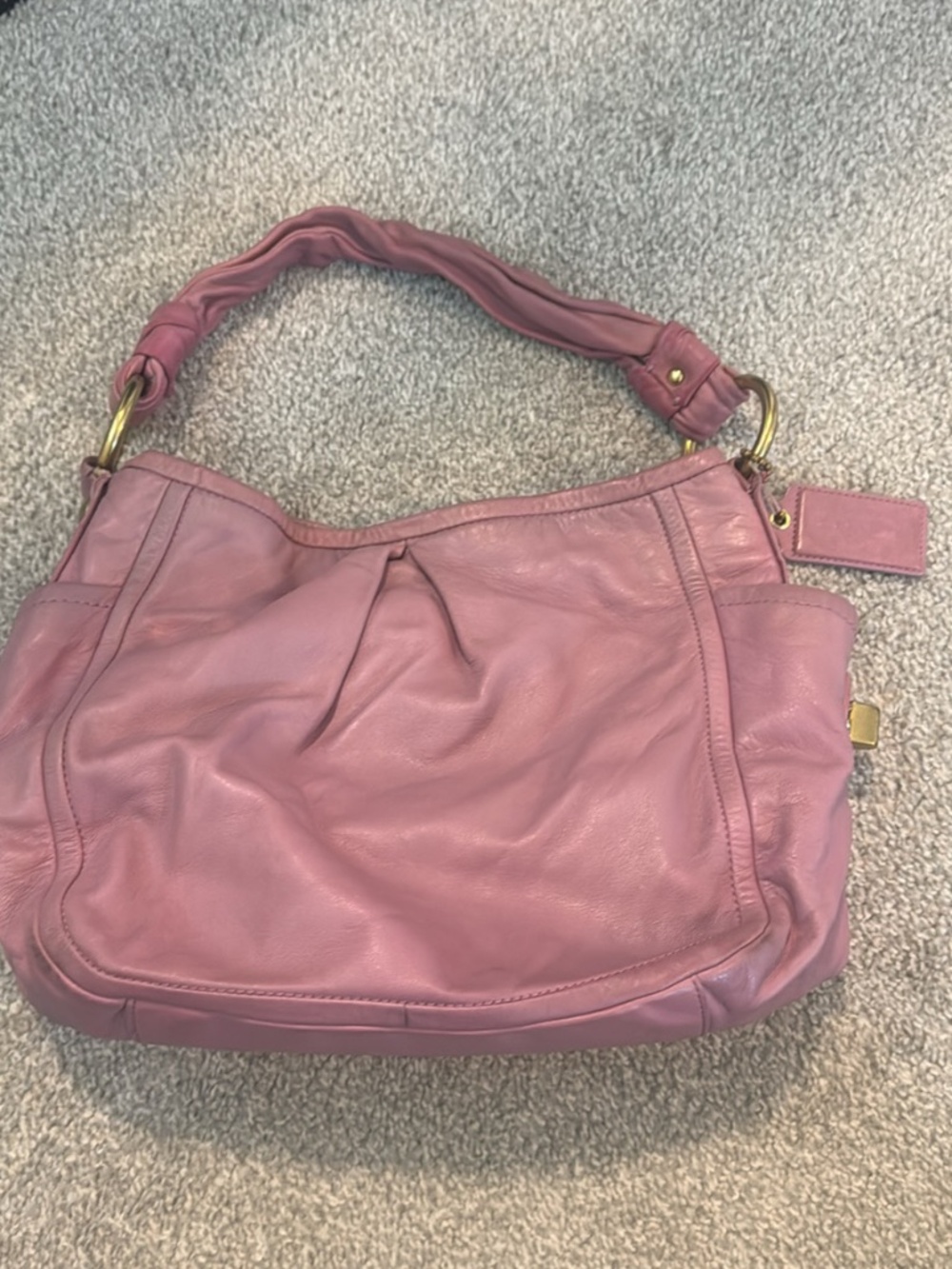 Coach Madison Maggie pink leather shoulder bag
